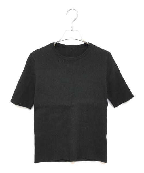 MUSE de Deuxieme Classe（ミューズ ドゥーズィエム クラス）MUSE de Deuxieme Classe (ミューズ ドゥーズィエム クラス) DINER B RIB クルーネックプルオーバー ブラック サイズ:記載なしの古着・服飾アイテム