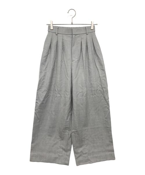 IENA（イエナ）IENA (イエナ) T/R/W サキソニータックパンツ グレー サイズ:36の古着・服飾アイテム