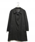 Burberry'sバーバリー）の古着「チェックステンカラーコート」｜グレー