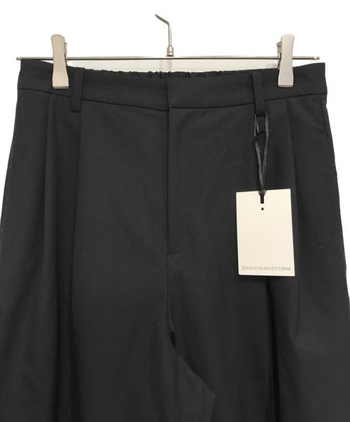 BARNYARDSTORM（バンヤードストーム）BARNYARDSTORM (バンヤードストーム) ダブルクロスワイドパンツ ブラック サイズ:1の古着・服飾アイテム