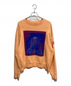 C.Eシーイー）の古着「DIAL CUT CREW NECK」｜オレンジ