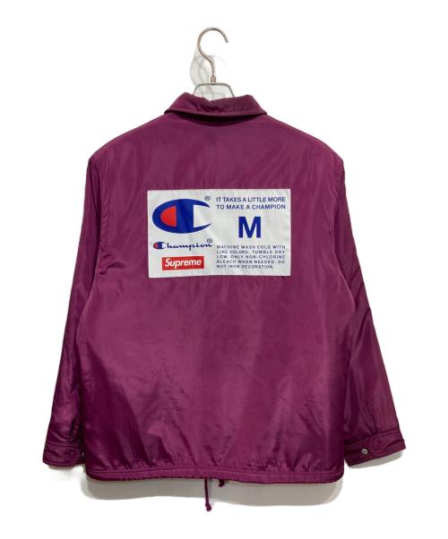Champion（チャンピオン）Champion (チャンピオン) SUPREME (シュプリーム) Label Coaches Jacket パープル サイズ:Ｍの古着・服飾アイテム