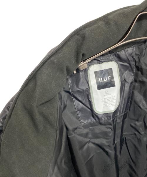 HUF（ハフ）HUF (ハフ) HUF WORLDWIDE 2002 ダウンジャケット ブラック サイズ:XLの古着・服飾アイテム
