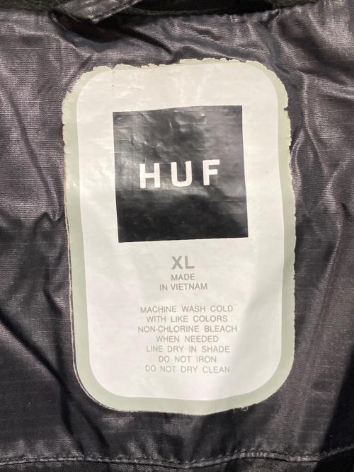 HUF（ハフ）HUF (ハフ) HUF WORLDWIDE 2002 ダウンジャケット ブラック サイズ:XLの古着・服飾アイテム