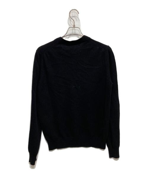 PLAY COMME des GARCONS（プレイコムデギャルソン）PLAY COMME des GARCONS (プレイコムデギャルソン) ハートワンポイントカーディガン ブラック サイズ:Lの古着・服飾アイテム