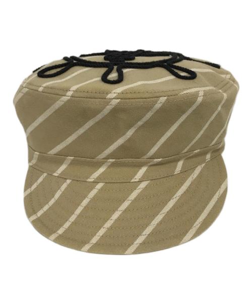 Vivienne Westwood（ヴィヴィアンウエストウッド）Vivienne Westwood (ヴィヴィアンウエストウッド) オーブロゴキャスケット ベージュの古着・服飾アイテム