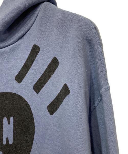 HUMAN MADE（ヒューマンメイド）HUMAN MADE (ヒューマンメイド) ロゴフーディ ブルー サイズ:Lの古着・服飾アイテム