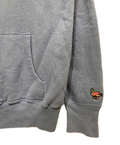 HUMAN MADE（ヒューマンメイド）HUMAN MADE (ヒューマンメイド) ロゴフーディ ブルー サイズ:Lの古着・服飾アイテム