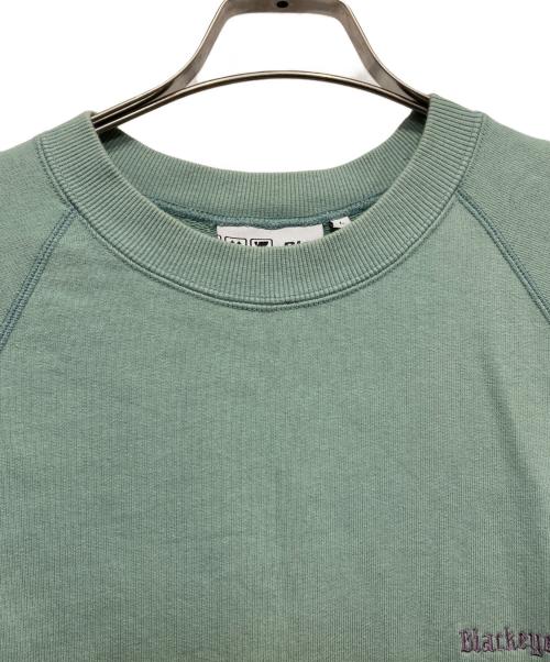 BlackEyePatch（ブラックアイパッチ）BlackEyePatch (ブラックアイパッチ) ラグランスウェット グリーン サイズ:Lの古着・服飾アイテム