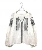 ne quittez pasヌキテパ）の古着「長袖ブラウス」｜ホワイト
