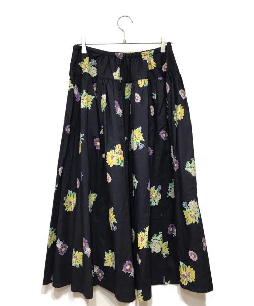 45R（フォーティファイブ・アール）45R (フォーティファイブ・アール) マーガレットプリントのスカート インディゴ サイズ:FREEの古着・服飾アイテム