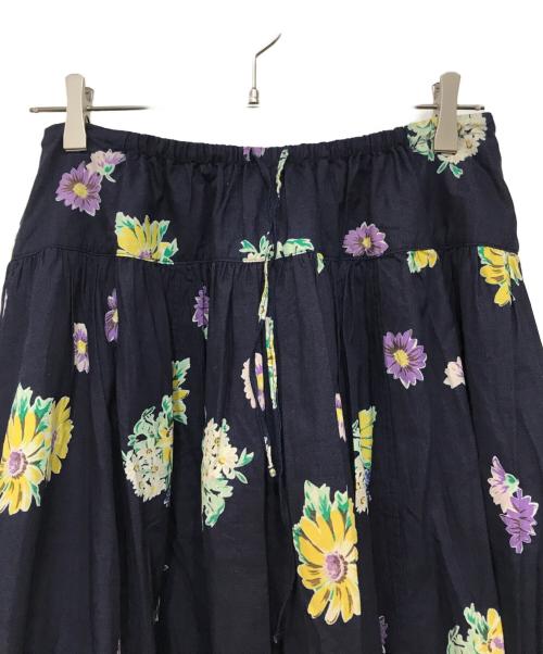 45R（フォーティファイブ・アール）45R (フォーティファイブ・アール) マーガレットプリントのスカート インディゴ サイズ:FREEの古着・服飾アイテム