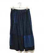 45Rフォーティファイブ・アール）の古着「ツギハギ天竺のスカート」｜インディゴ