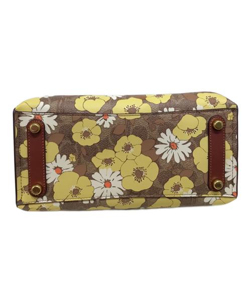 COACH（コーチ）COACH (コーチ) ウィロウ トート 24 シグネチャー キャンバス ウィズ フローラル プリント ブラウンの古着・服飾アイテム