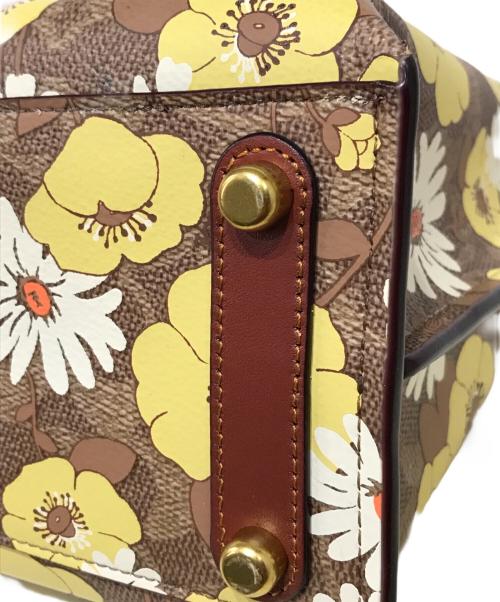 COACH（コーチ）COACH (コーチ) ウィロウ トート 24 シグネチャー キャンバス ウィズ フローラル プリント ブラウンの古着・服飾アイテム