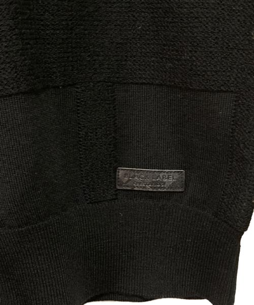 BLACK LABEL CRESTBRIDGE（ブラックレーベル クレストブリッジ）BLACK LABEL CRESTBRIDGE (ブラックレーベル クレストブリッジ) ニットジャケット ブラック サイズ:Mの古着・服飾アイテム
