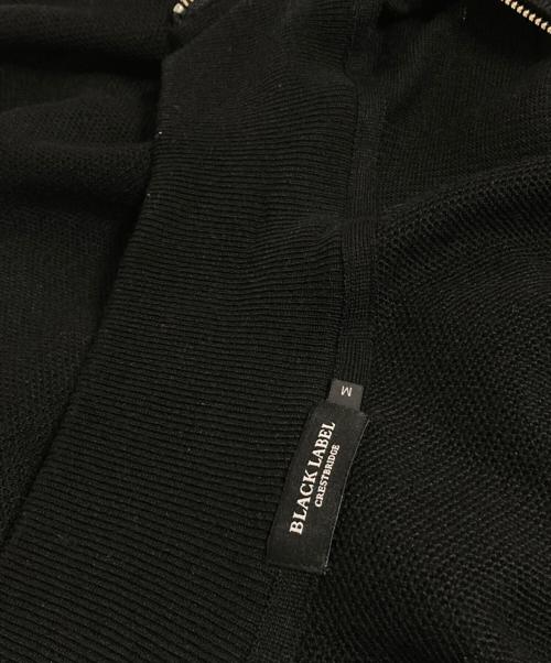BLACK LABEL CRESTBRIDGE（ブラックレーベル クレストブリッジ）BLACK LABEL CRESTBRIDGE (ブラックレーベル クレストブリッジ) ニットジャケット ブラック サイズ:Mの古着・服飾アイテム