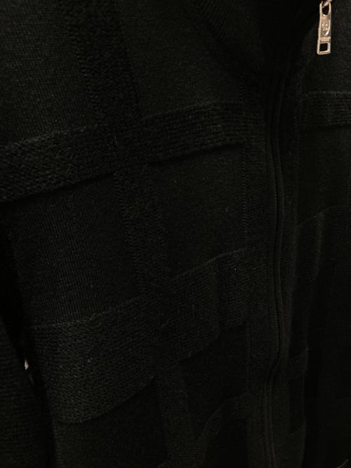 BLACK LABEL CRESTBRIDGE（ブラックレーベル クレストブリッジ）BLACK LABEL CRESTBRIDGE (ブラックレーベル クレストブリッジ) ニットジャケット ブラック サイズ:Mの古着・服飾アイテム