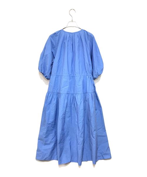 MAX MARA WEEK END（ウィークエンド マックスマーラ）MAX MARA WEEK END (ウィークエンド マックスマーラ) ティアードワンピース ブルー サイズ:36の古着・服飾アイテム