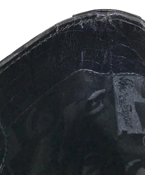 Salvatore Ferragamo（サルヴァトーレ フェラガモ）Salvatore Ferragamo (サルヴァトーレ フェラガモ) ガンチーニ型押しハンドバッグ ブラックの古着・服飾アイテム