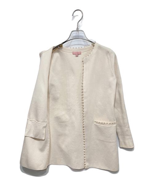 TOCCA（トッカ）TOCCA (トッカ) 【洗える！】WHITE WHITE カーディガン ピンク サイズ:XSの古着・服飾アイテム