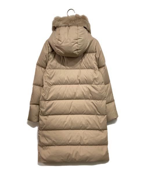 URBAN RESEARCH（アーバンリサーチ）URBAN RESEARCH (アーバンリサーチ) ラビットフードストレッチロングダウン ベージュ サイズ:36の古着・服飾アイテム