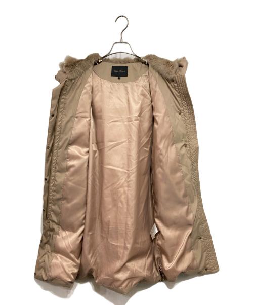 URBAN RESEARCH（アーバンリサーチ）URBAN RESEARCH (アーバンリサーチ) ラビットフードストレッチロングダウン ベージュ サイズ:36の古着・服飾アイテム