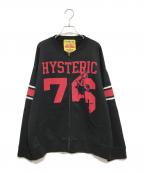 Hysteric Glamourヒステリックグラマー）の古着「HYSTERIC 76 オーバーサイズジャンパー」｜ブラック×レッド