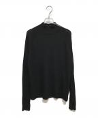 JOHN LAWRENCE SULLIVANジョン ローレンス サリバン）の古着「ZIPPED SLEEVE MOCK NECK SWEATER」｜ブラック