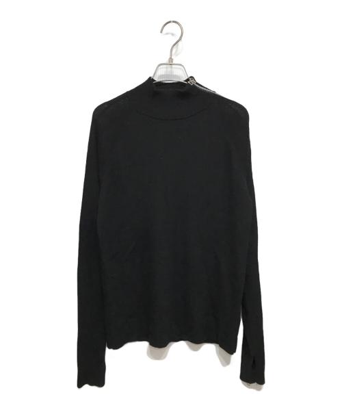 JOHN LAWRENCE SULLIVAN（ジョン ローレンス サリバン）JOHN LAWRENCE SULLIVAN (ジョン ローレンス サリバン) ZIPPED SLEEVE MOCK NECK SWEATER ブラック サイズ:Sの古着・服飾アイテム