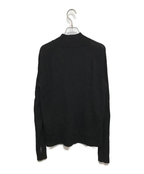 JOHN LAWRENCE SULLIVAN（ジョン ローレンス サリバン）JOHN LAWRENCE SULLIVAN (ジョン ローレンス サリバン) ZIPPED SLEEVE MOCK NECK SWEATER ブラック サイズ:Sの古着・服飾アイテム