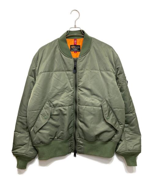 ALPHA（アルファ）ALPHA (アルファ) monkey time別注 MA-1 フライトジャケット グリーン サイズ:XLの古着・服飾アイテム