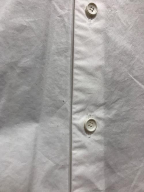 THE RERACS（ザ リラクス）THE RERACS (ザ リラクス) BAND COLLAR PLACKET SHIRTS ホワイト サイズ:46の古着・服飾アイテム