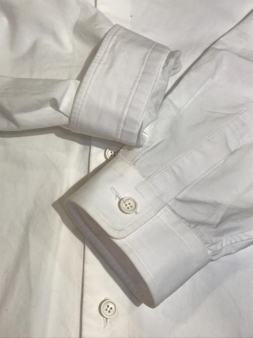 THE RERACS（ザ リラクス）THE RERACS (ザ リラクス) BAND COLLAR PLACKET SHIRTS ホワイト サイズ:46の古着・服飾アイテム