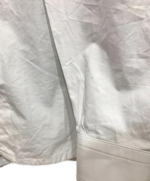 THE RERACS（ザ リラクス）THE RERACS (ザ リラクス) BAND COLLAR PLACKET SHIRTS ホワイト サイズ:46の古着・服飾アイテム