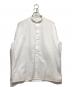 THE RERACS（ザ リラクス）の古着「BAND COLLAR PLACKET SHIRTS」｜ホワイト