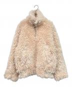 chicoチコ）の古着「スタンドプードルジャケット」｜ベージュ