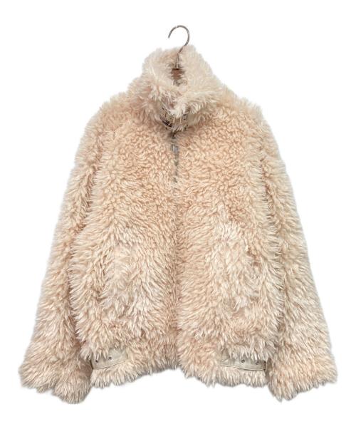 chico（チコ）chico (チコ) スタンドプードルジャケット ベージュ サイズ:Fの古着・服飾アイテム