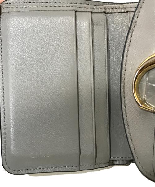 Chloe（クロエ）Chloe (クロエ) トリフォールドウォレット グレーの古着・服飾アイテム