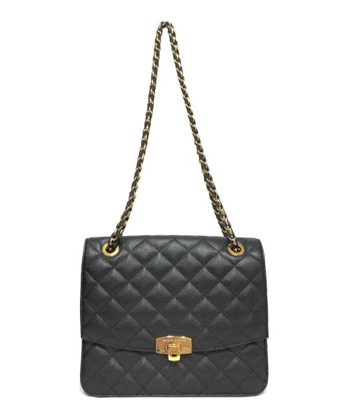 CHARLES & KEITH（チャールズアンドキース）CHARLES & KEITH (チャールズ＆キース) クレシダ キルト ショルダーバッグ ブラックの古着・服飾アイテム