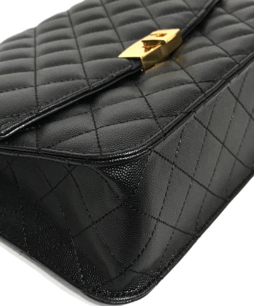 CHARLES & KEITH（チャールズアンドキース）CHARLES & KEITH (チャールズ＆キース) クレシダ キルト ショルダーバッグ ブラックの古着・服飾アイテム