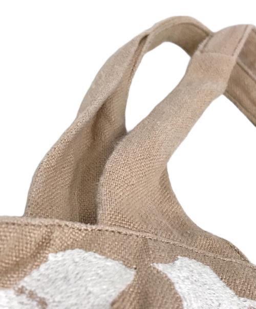 mina perhonen（ミナ ペルホネン）mina perhonen (ミナ ペルホネン) パニーニバッグ ベージュの古着・服飾アイテム