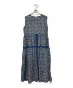 ichiイチ）の古着「ノースリーブワンピース」｜ブルー