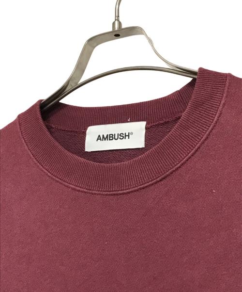 AMBUSH（アンブッシュ）AMBUSH (アンブッシュ) Logo Print Sweatshirt ボルドー サイズ:Mの古着・服飾アイテム