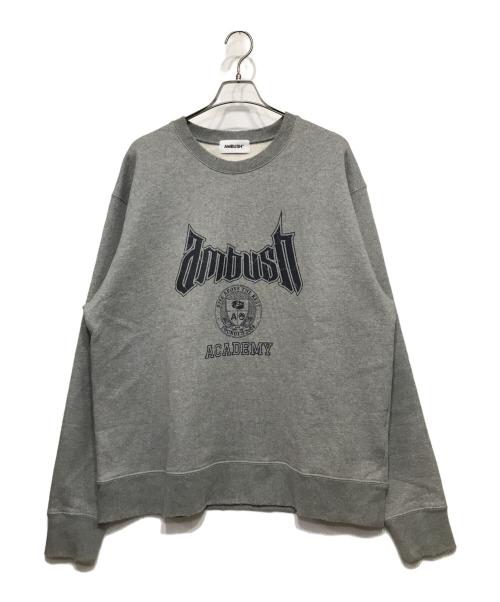 AMBUSH（アンブッシュ）AMBUSH (アンブッシュ) Academy スウェットシャツ グレー サイズ:Lの古着・服飾アイテム