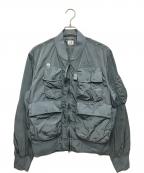 C.P COMPANYシーピーカンパニー）の古着「CHROME-R MULTI PK BOMBER JACKET」｜ブルー