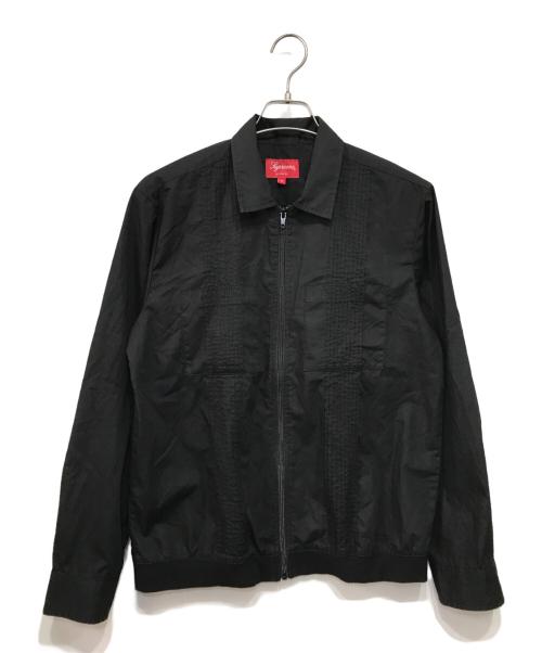 SUPREME（シュプリーム）SUPREME (シュプリーム) Pin Tuck Zip Up Shirt ブラック サイズ:Sの古着・服飾アイテム
