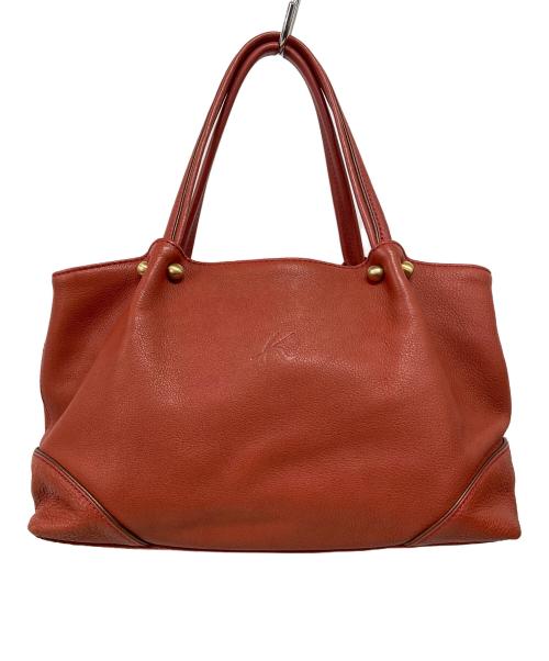 KITAMURA（キタムラ）KITAMURA (キタムラ) ハンドバッグ レッドの古着・服飾アイテム