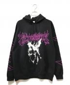 DEADLY DOLLデッドリー ドール）の古着「JESSE JO STARK プリントパーカー」｜ブラック