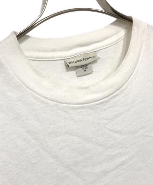 BANANA REPUBLIC（バナナリパブリック）BANANA REPUBLIC (バナナリパブリック) 古着プリントTシャツ ホワイト サイズ:Ｍの古着・服飾アイテム